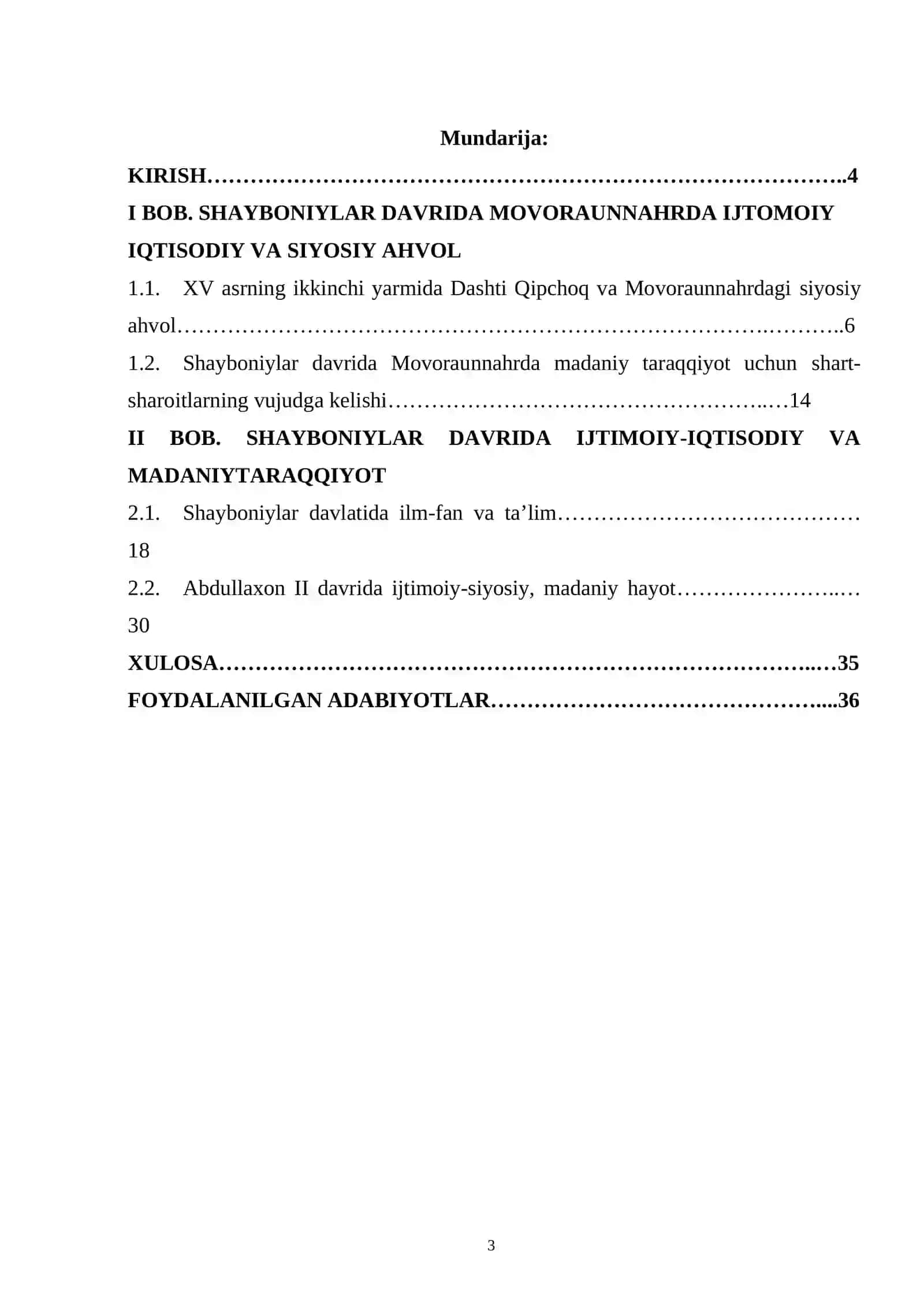 MOVAROUNNAHRDA SHAYBONIYLAR HUKMRONLIGINING OʻRNATILISHI 3
