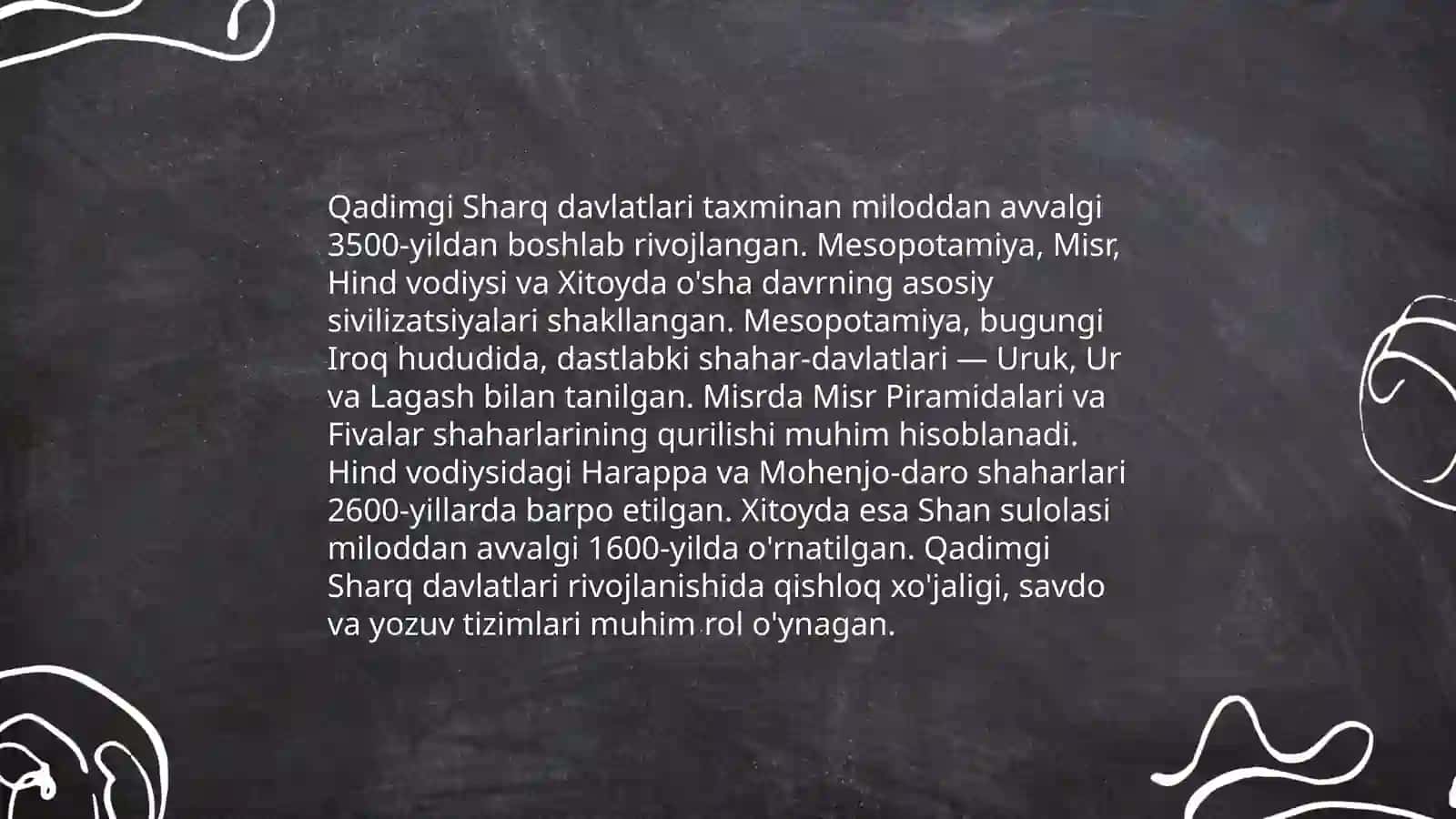 Qadimgi sharqda asotiriy tasavvurlar va falsafiy bilimlarning paydo bo'lishi 3