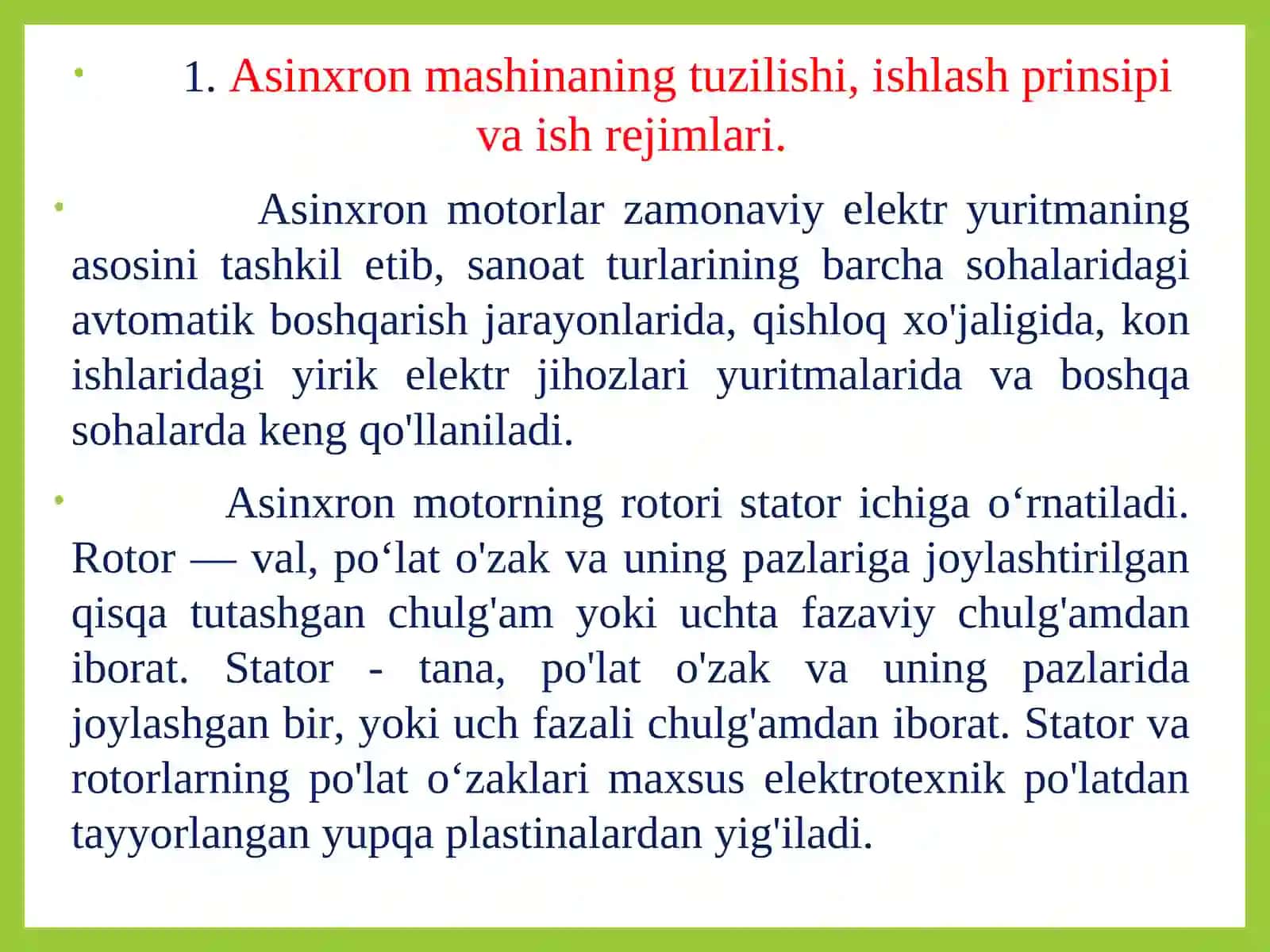 Asinxron mashinalar 3