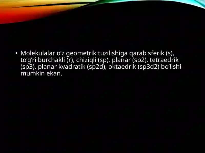 Atomorbitlarninggibridlanishi.Molekulyarorbitallarmetodi 3
