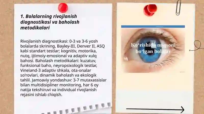 Bolalarning Rivojlanish Diagnostikasi va Baholash Metodikalari 3