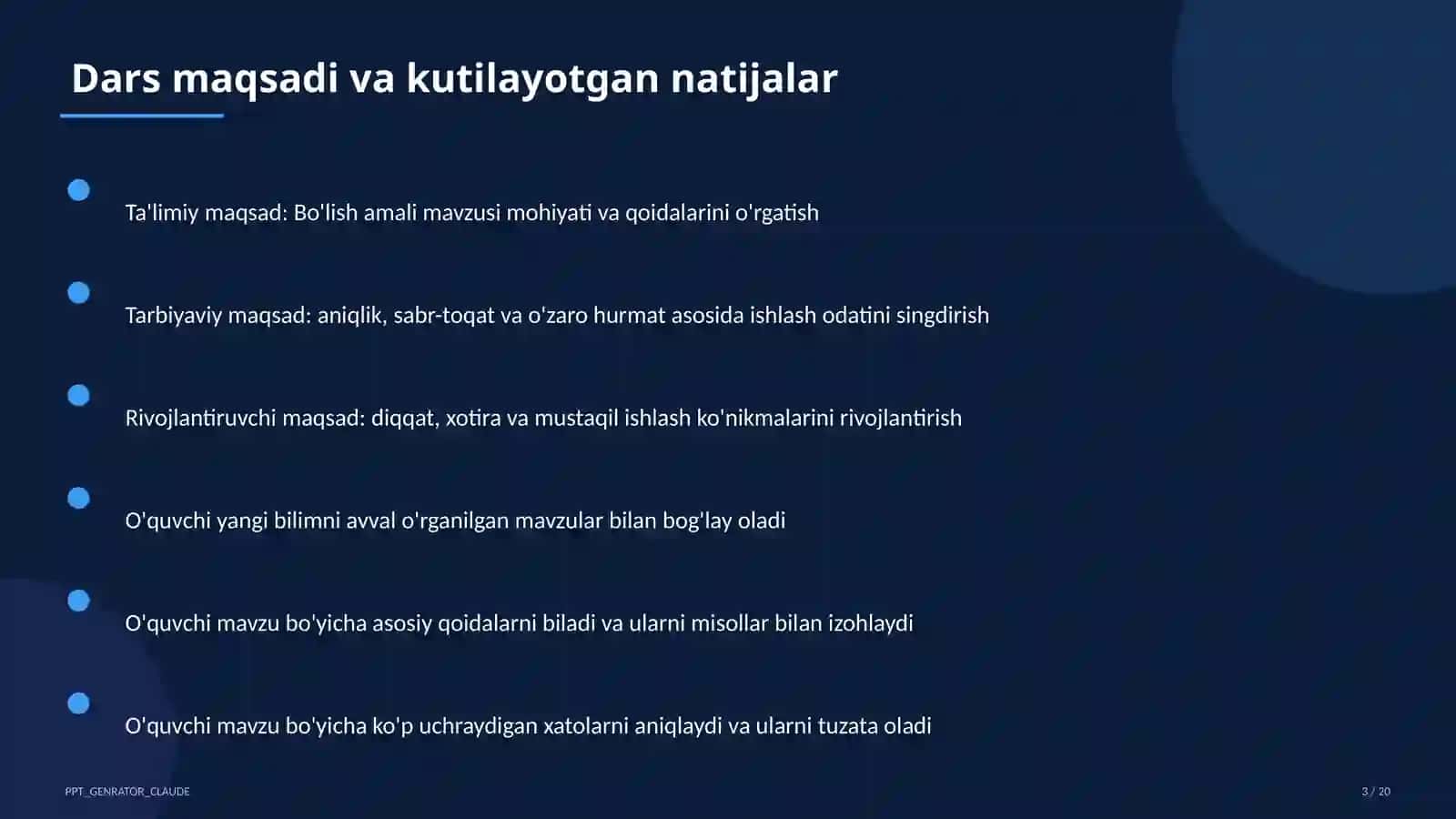 Bo'lish amali (2-sinf) 3