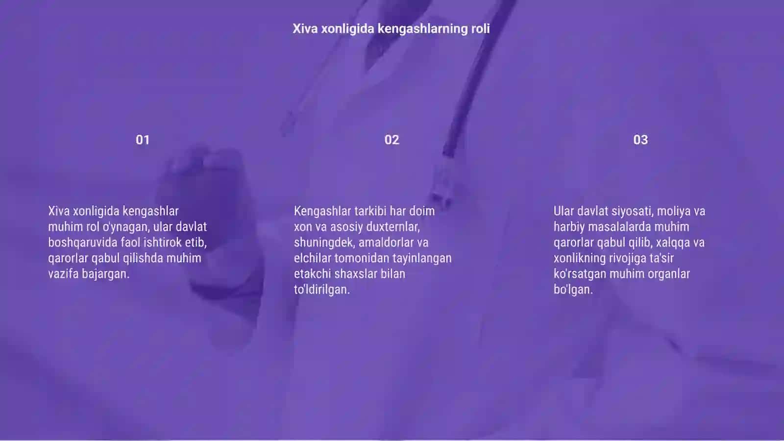 Xiva xonligida kengash Devon tarkibi va faoliyati 3
