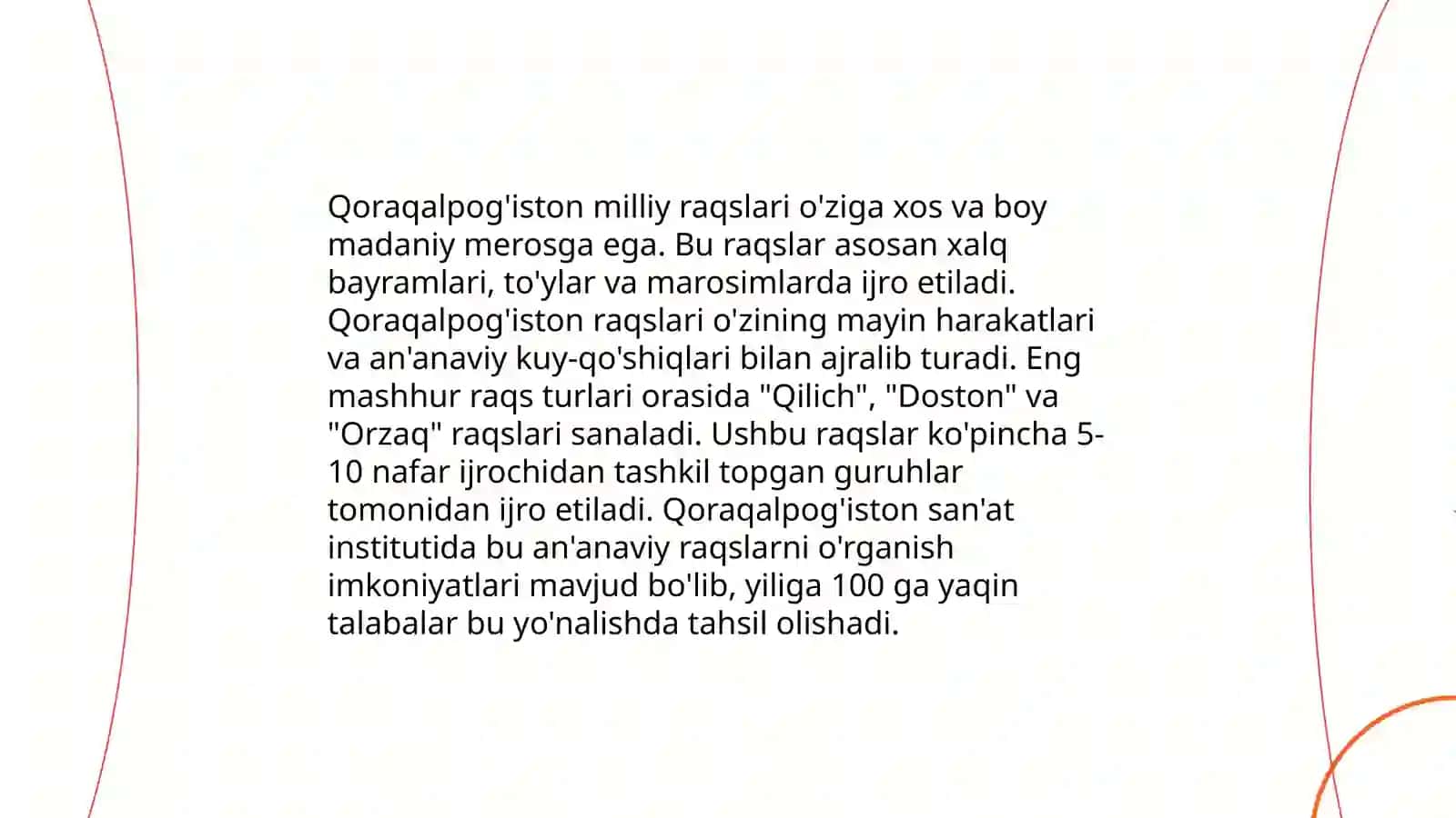 Qoraqalpog'iston hamda Surxondaryo-Qashqadaryo Raqs Maktabi Muxtorova Sarvinoz 3