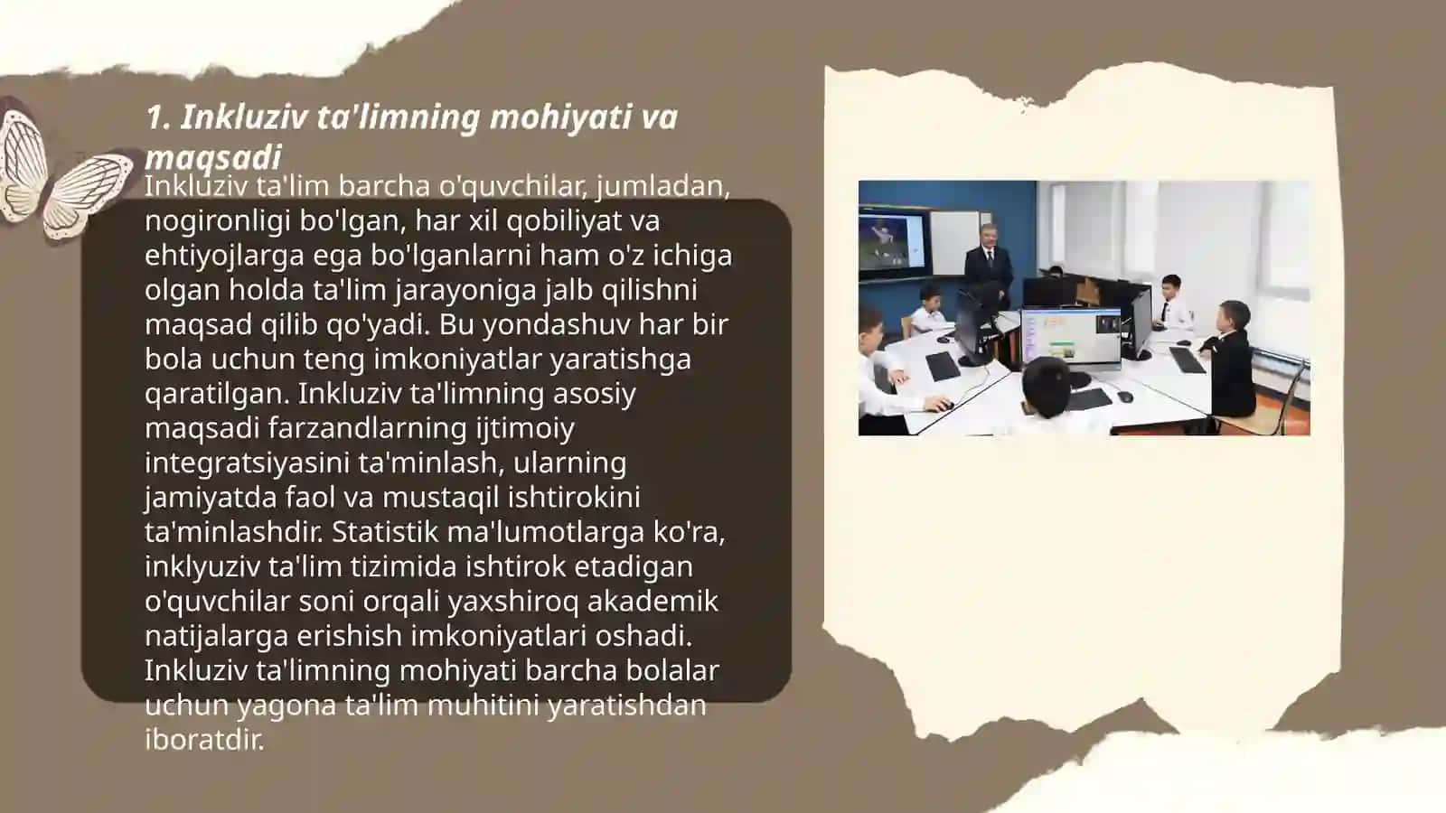 Talim olishda alohida ehtiyojlari bo'lgan bolalar uchun talim va tarbiya jarayoni (inkluziv talim) 3