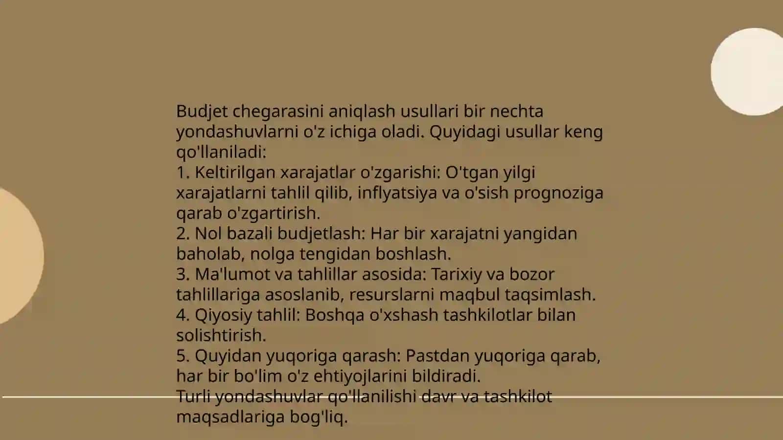Budjet chegarasi va budjet chizig'i 3