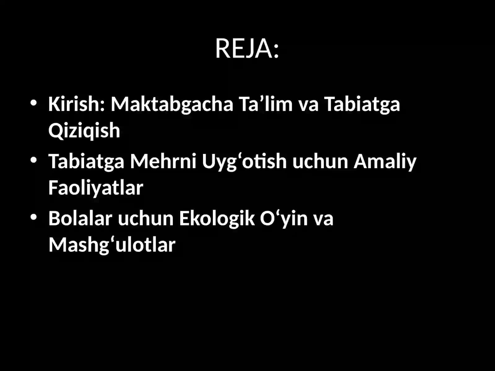 Tabiat bilan tanishtirish metodi 3