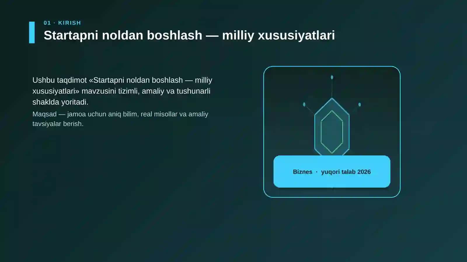 Startapni noldan boshlash — milliy xususiyatlari 3
