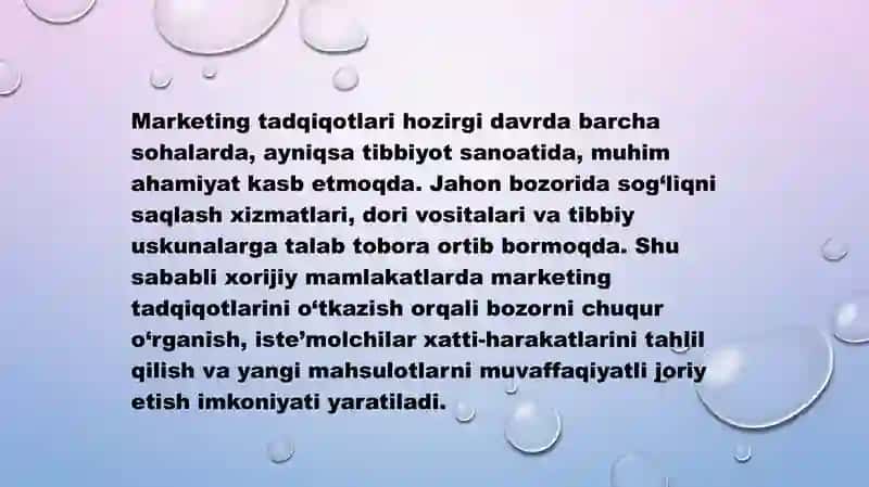 XORIJIY MAMLAKATLARDA MARKETING TADQIQOTLARINI O’TKAZISH XUSUSIYATLARI 3