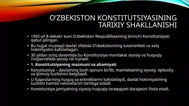 Yangi tahrirdagi konstitutsiyaning mazmun mohiyati 3