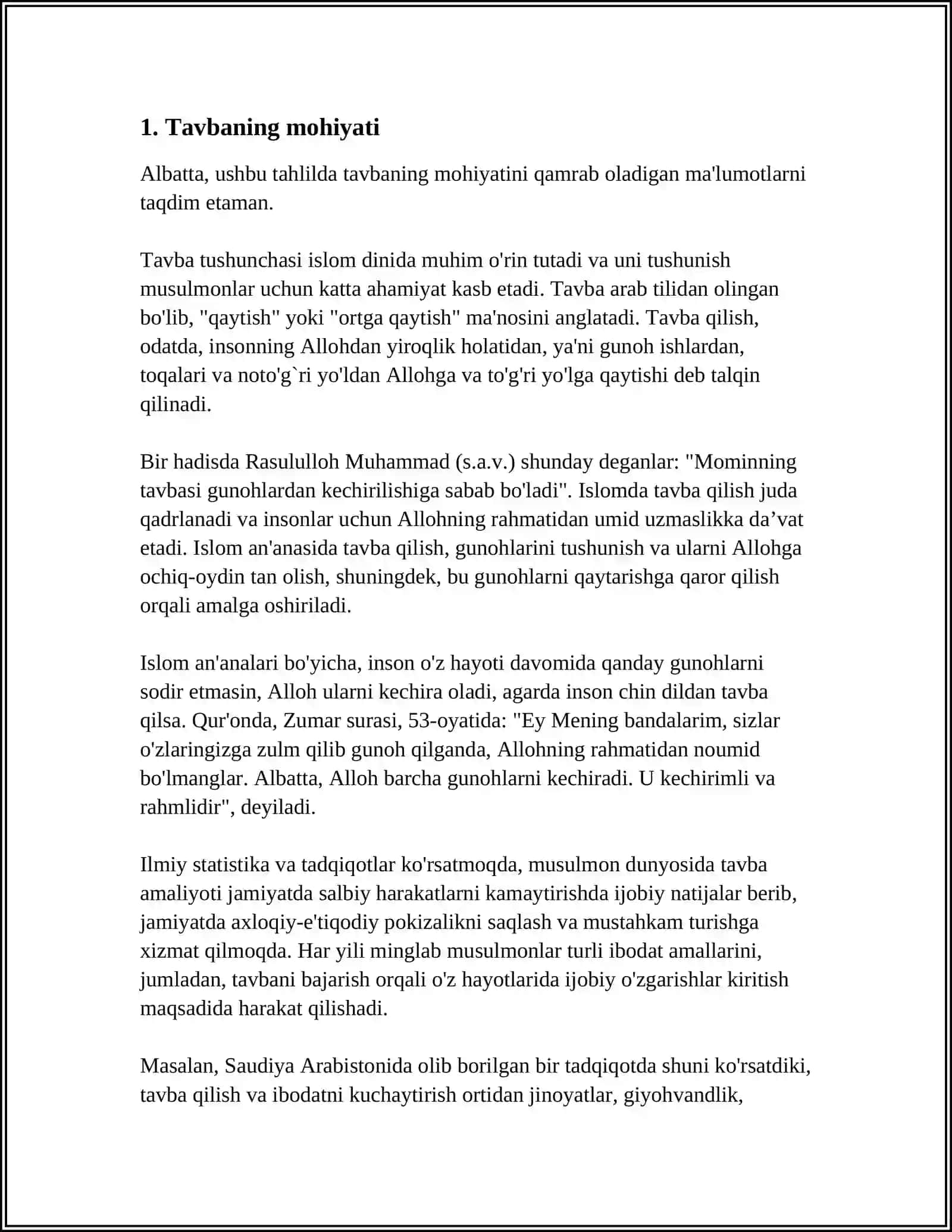 ABU HAMID ĜAZZOLNING TAVBA ASARI ASOSIDAN DIN VA AXLOQ 3