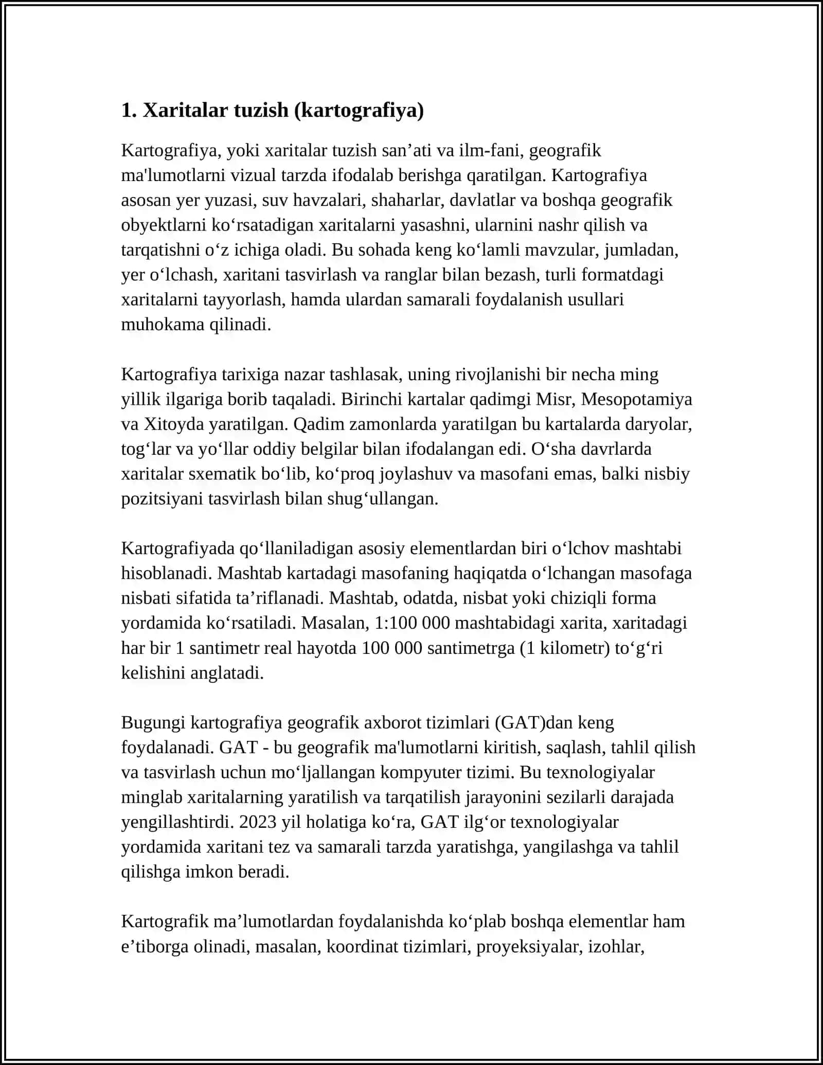TARIXIY GEOGRAFIYANING O‘RGANISH YORDAMCHI FANI 3