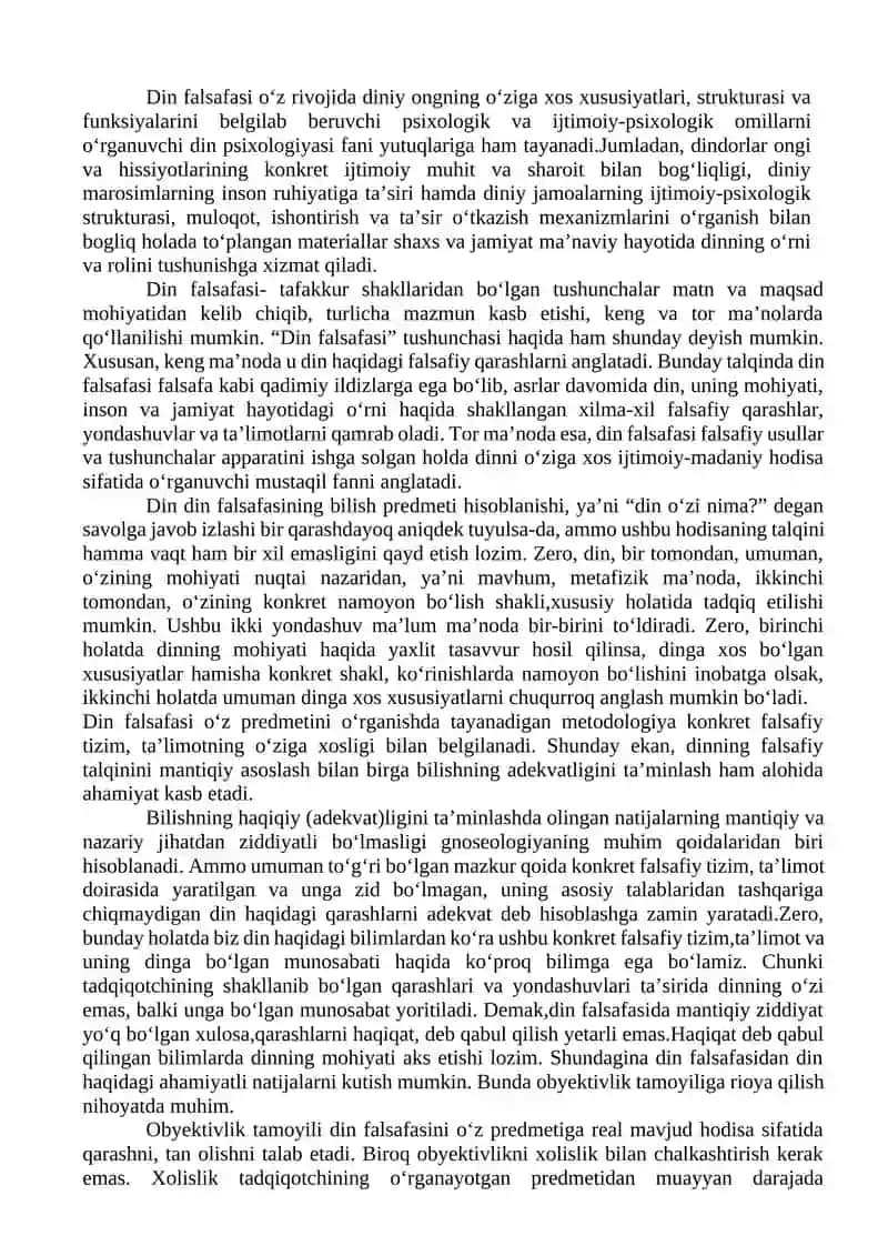 Din, dinshunoslik, din falsafasi, teologiya, teosofiya 3
