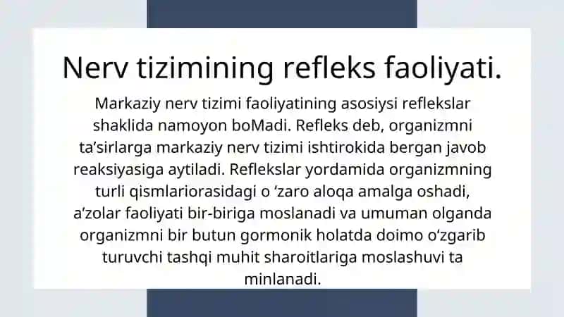 Nerv tizimining umumiy fiziologiyasi 3