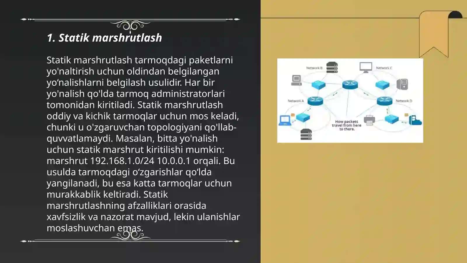Statik marshrutlash 3