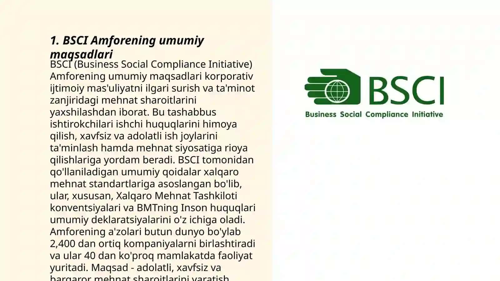 BSCI AMFORE 3