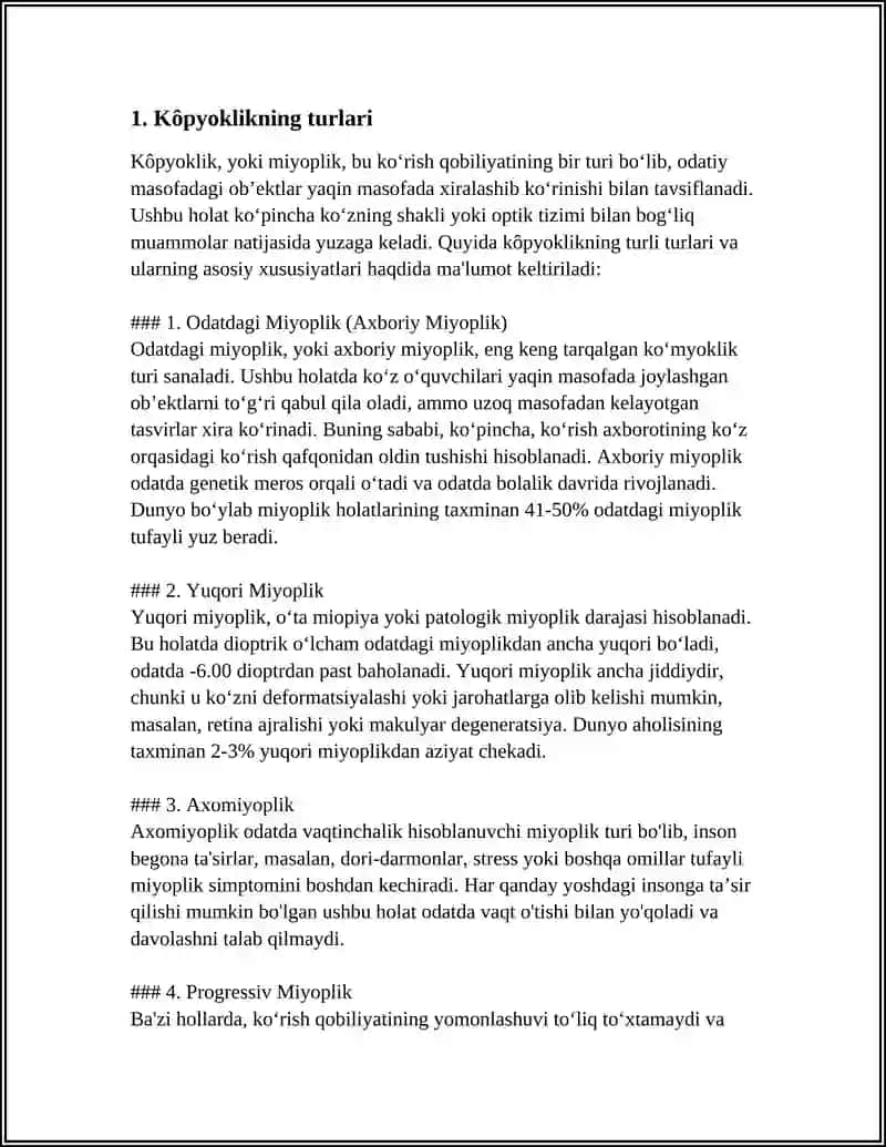 Kôpyoklik. Muntazam Kôpyoklar 3