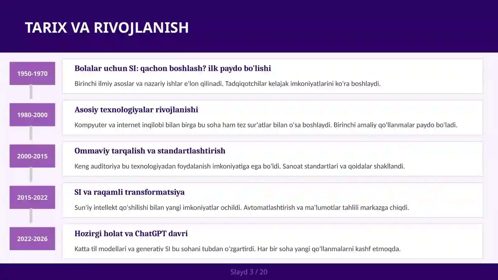 BOLALAR UCHUN SI: QACHON BOSHLASH? 3