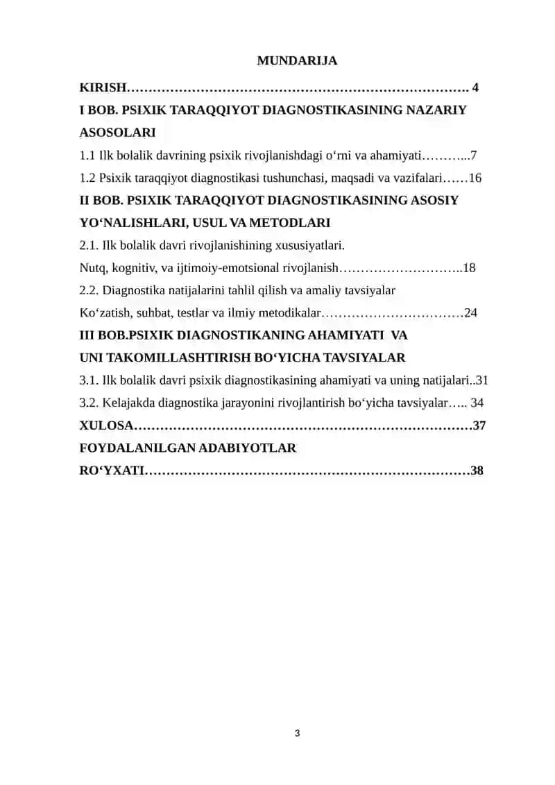 Ilk bolalik davrida psixik taraqqiyot diagnostikasi 3