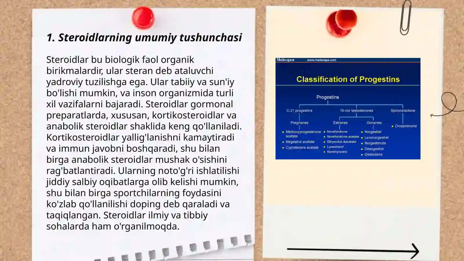Steroidlar,ularning klassifikatsiyasi va tibbiyotda ishlatilishi 3