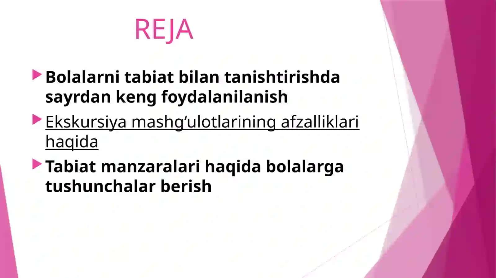 Tabiat va tillarni o’qitish metodikasi fanidan mustaqil ishi 3