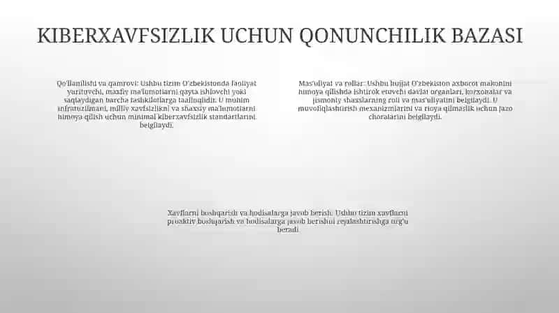 Davlatning Axborot Sohasidagi Xavfsizlikka Taxdidlarga Qarshi Chora Tadbirlari 3
