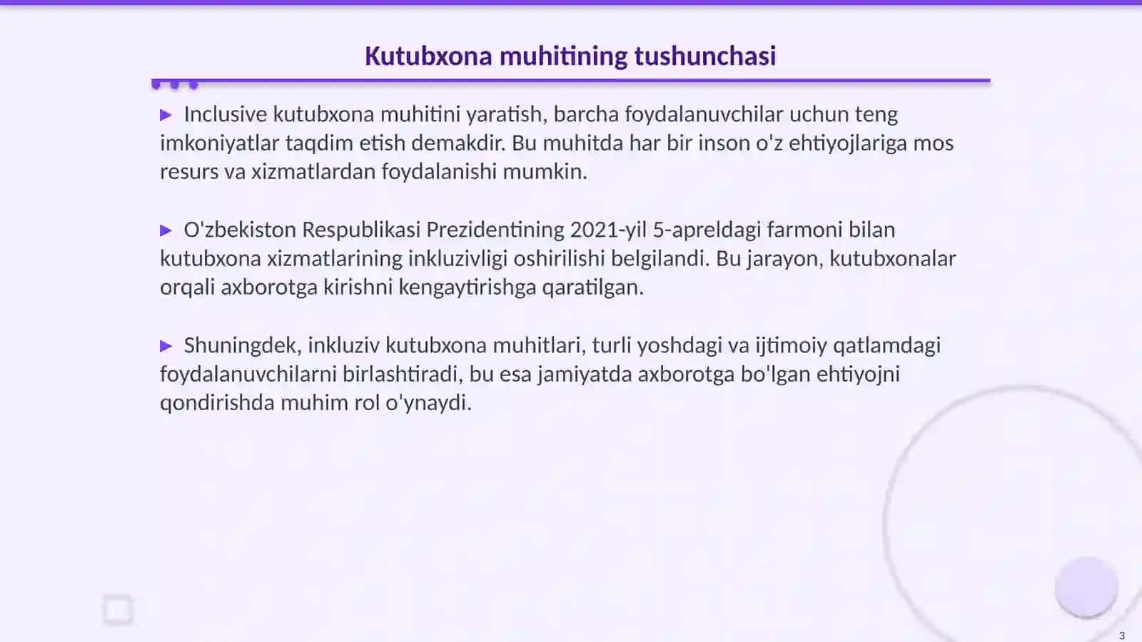 Inclusive kutubxona muhitini yaratish va xizmat sifatini oshirish yo'llari 3