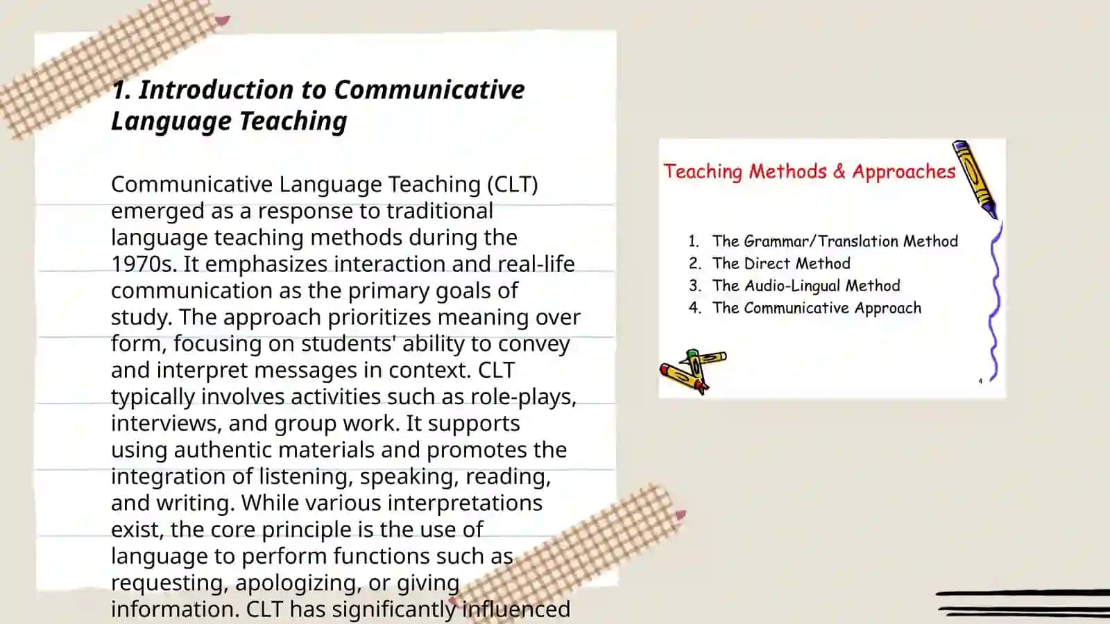 Communicative methods in teaching vocabulary and grammar 3