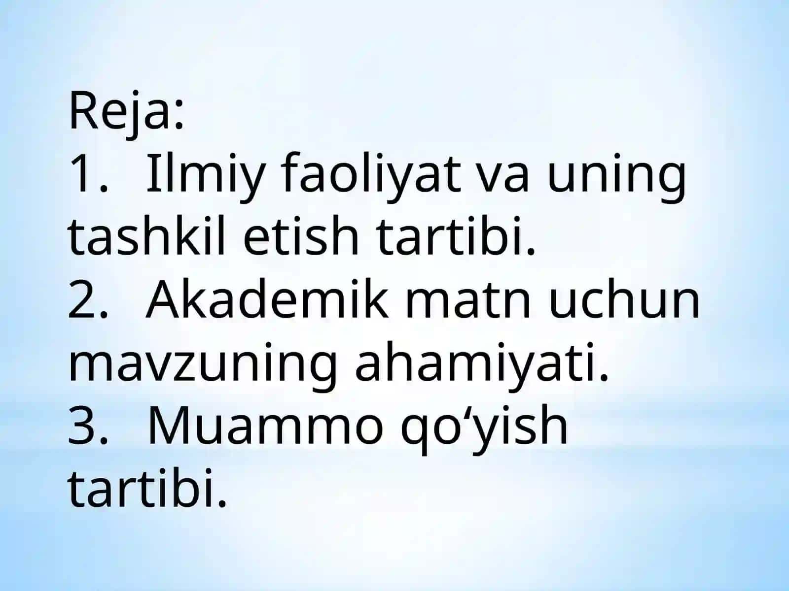 Ilmiyfaoliyatni tashkil etish 3