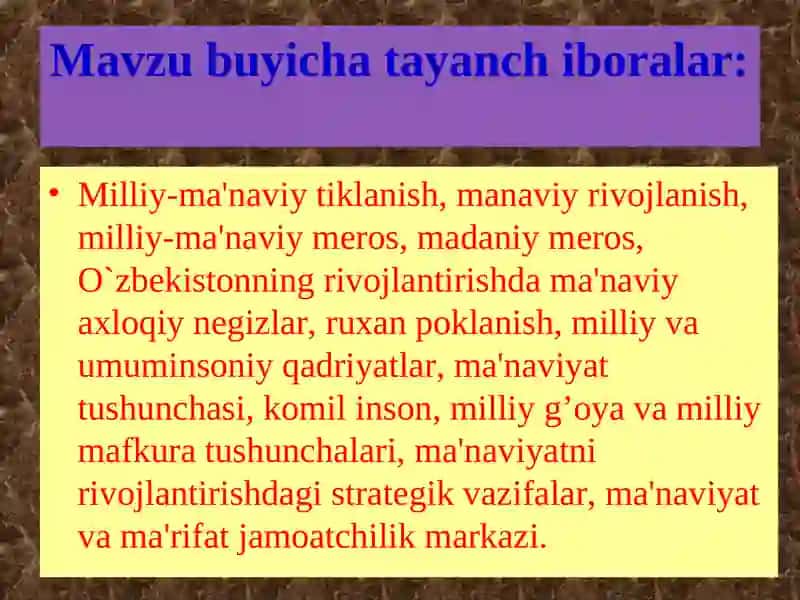 I.Karimovning ma'naviyat tushunchasi 3