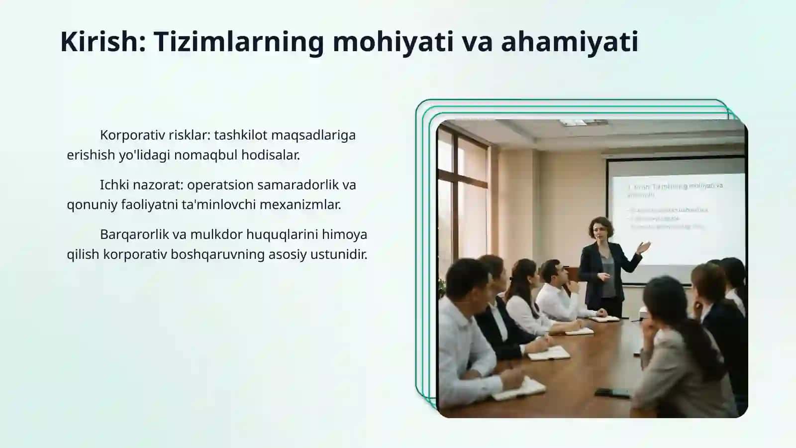 Korporativ risklarni boshqarish tizimi va ichki korporativ nazorat 3