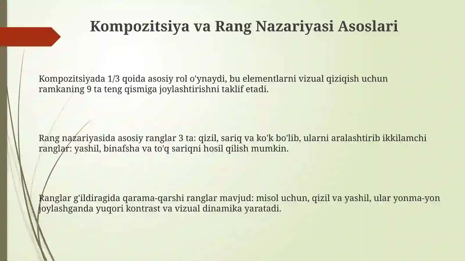 Kompozitsiya va Rang Nazariyasi 3