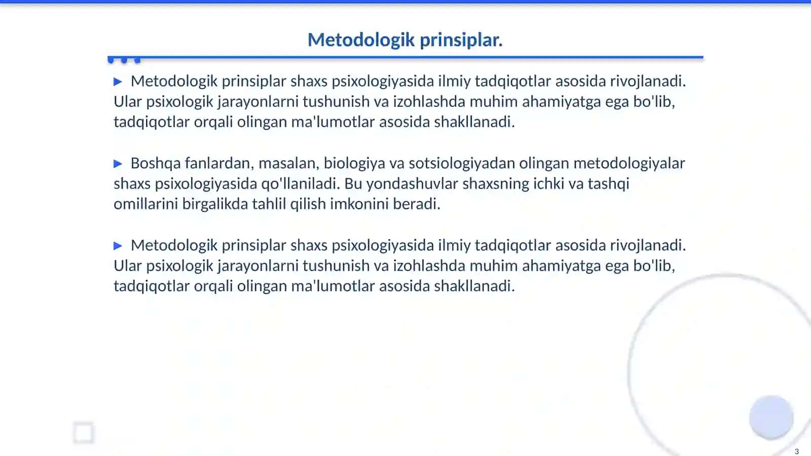 Shaxs psixologiyasiga zamonaviy yondashuvlar: Kognitiv-faktorli nazariyalardan ijtimoiy o‘z-o‘zini anglashgacha 3