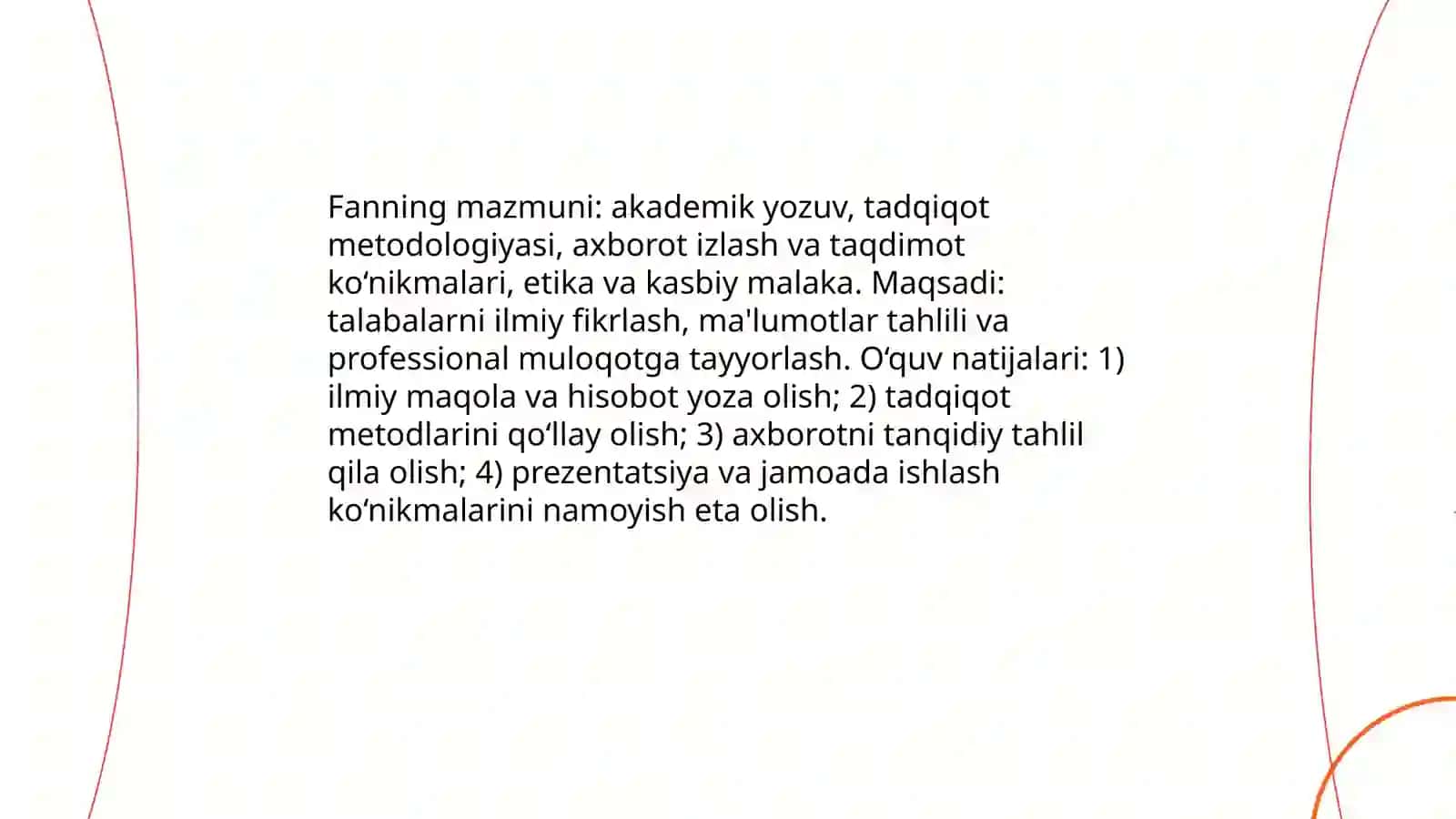 Akademik ko‘nikmalar va kasbiy kompetentlik faniga kirish 3