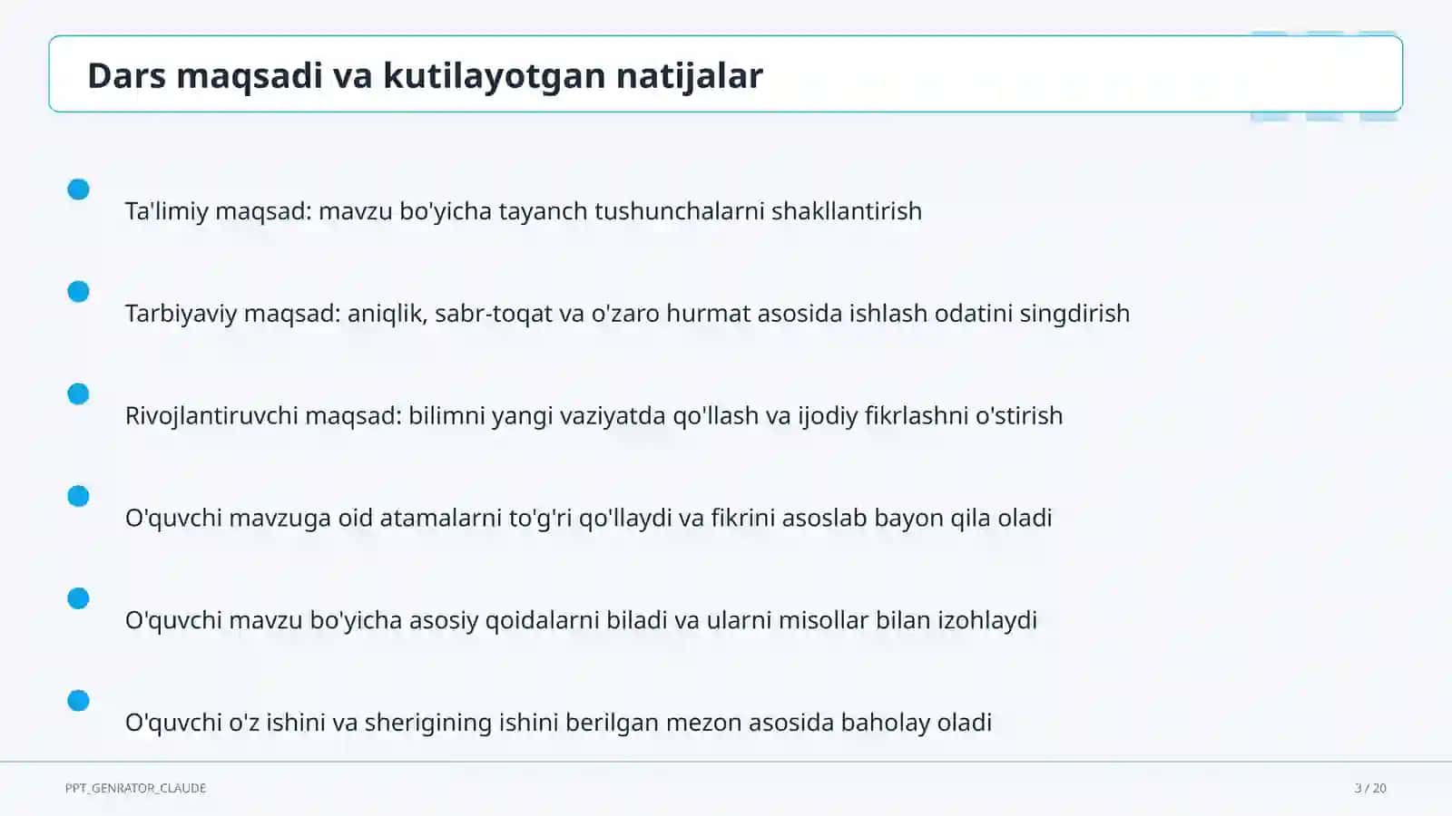 Moddalar va ularning xossalari: sof modda va aralashma (7-sinf) 3