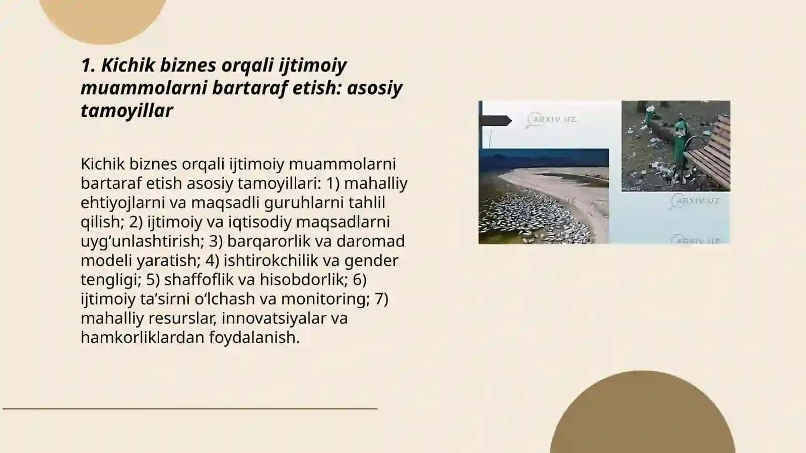 Kichik biznes orqali ijtimoiy muammolarni bartaraf etish: asosiy tamoyillar 3