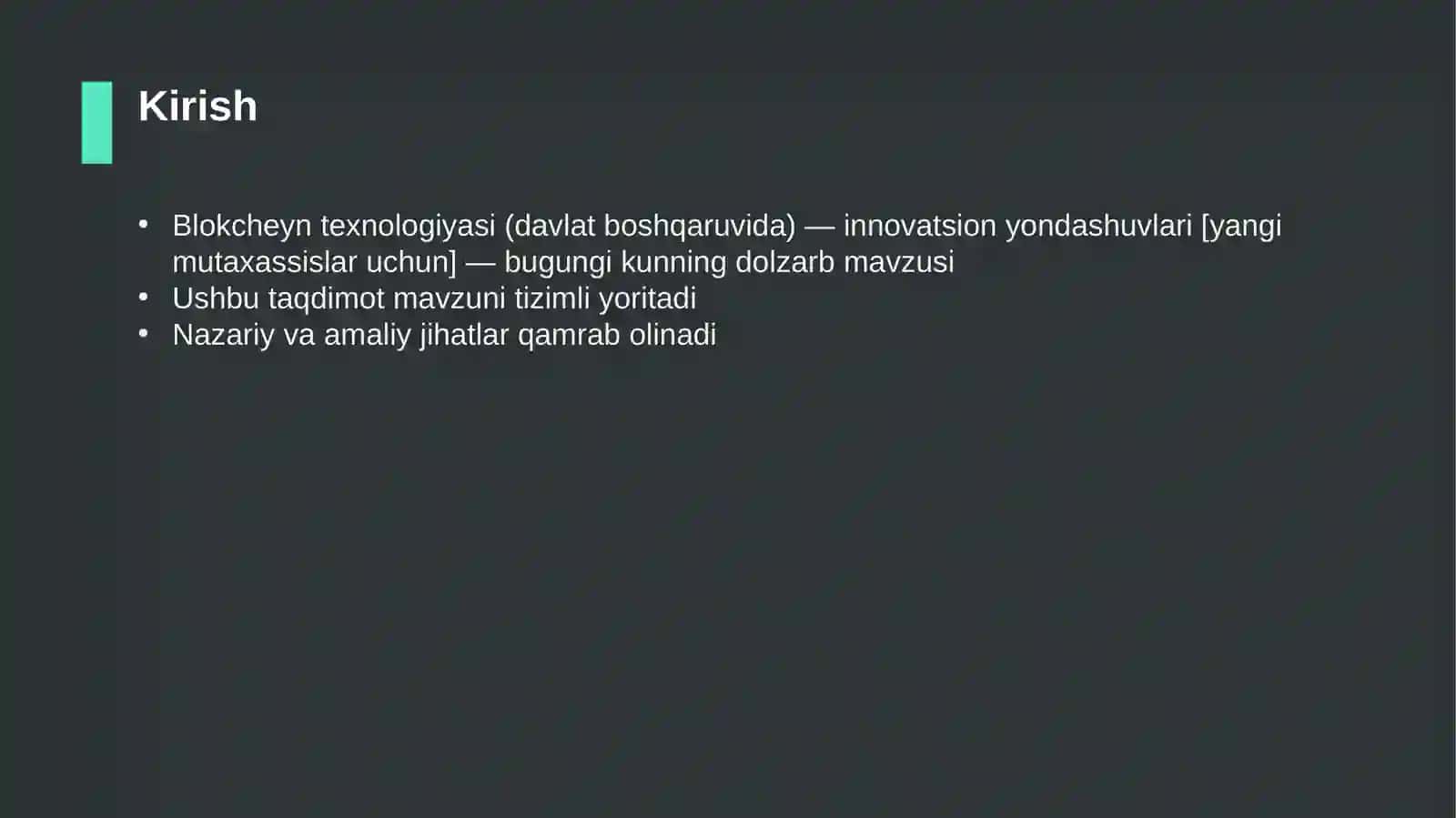 Blokcheyn texnologiyasi (davlat boshqaruvida) — innovatsion yondashuvlari [yangi mutaxassislar uchun] 3