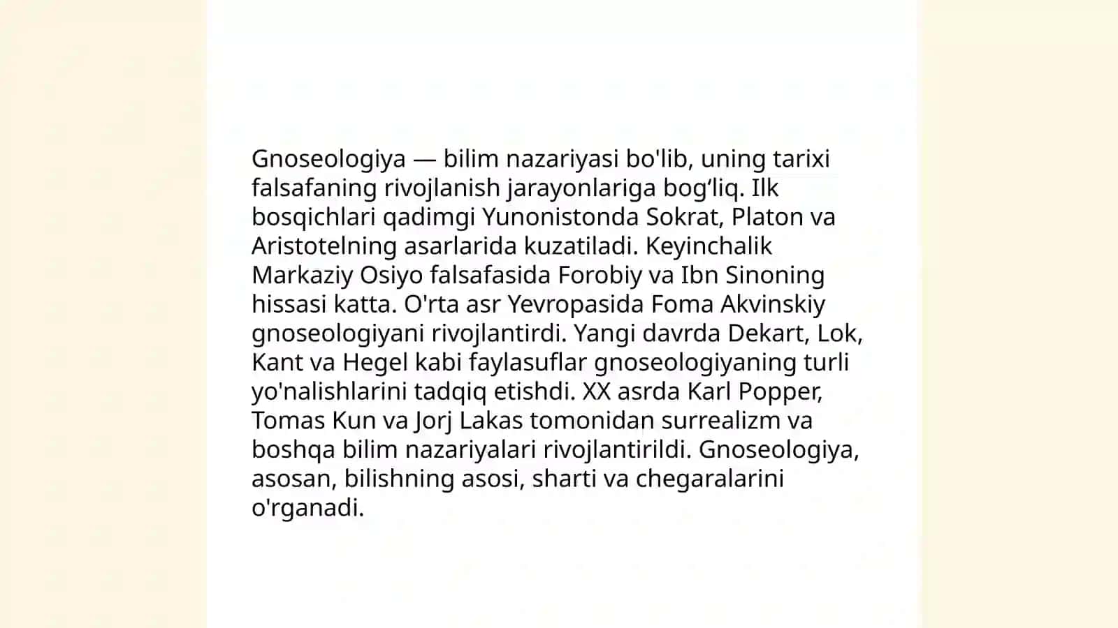 Gnoseologiya – bilish haqidagi falsafiy ta'limot 3