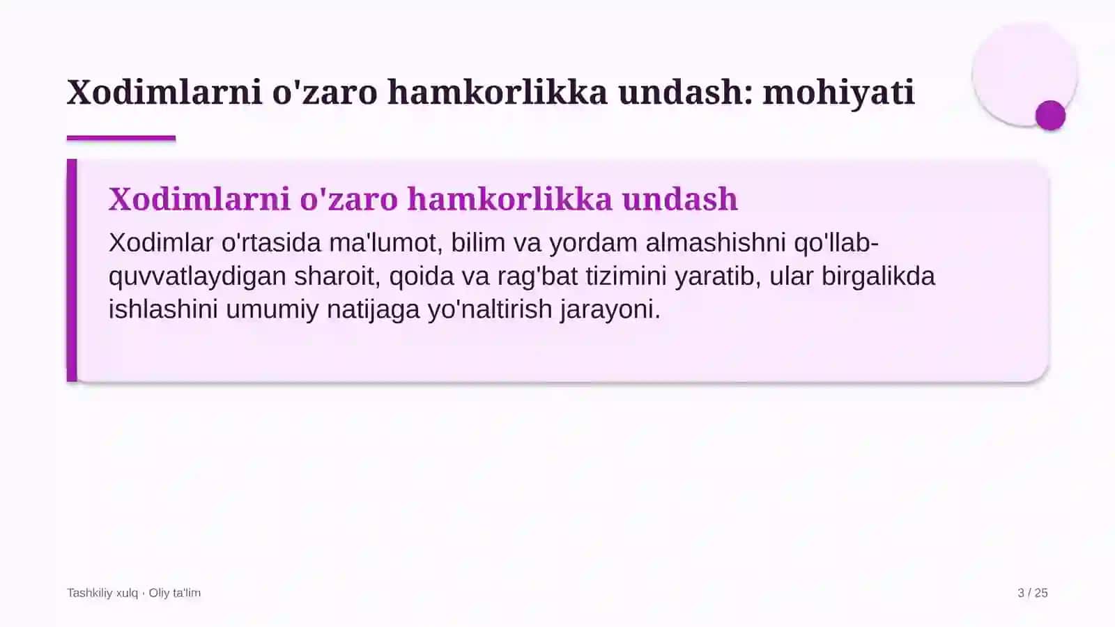 Kir yuvish xizmatida xodimlarni o'zaro hamkorlikka undash 3