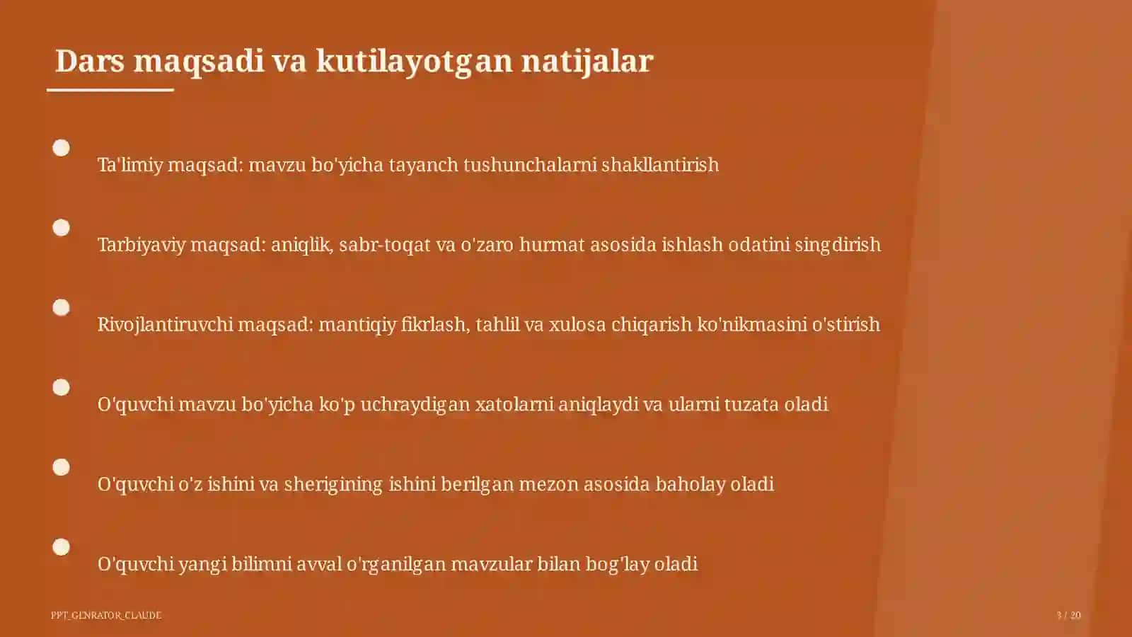 Geometrik yasashlar: burchak va kesmalarni bo'lish (8-sinf) 3