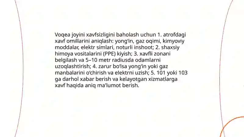 Shikastlangan o'choqlarda birinchi tibbiy yordamni va shifokor yordamini tashkil qilish 3