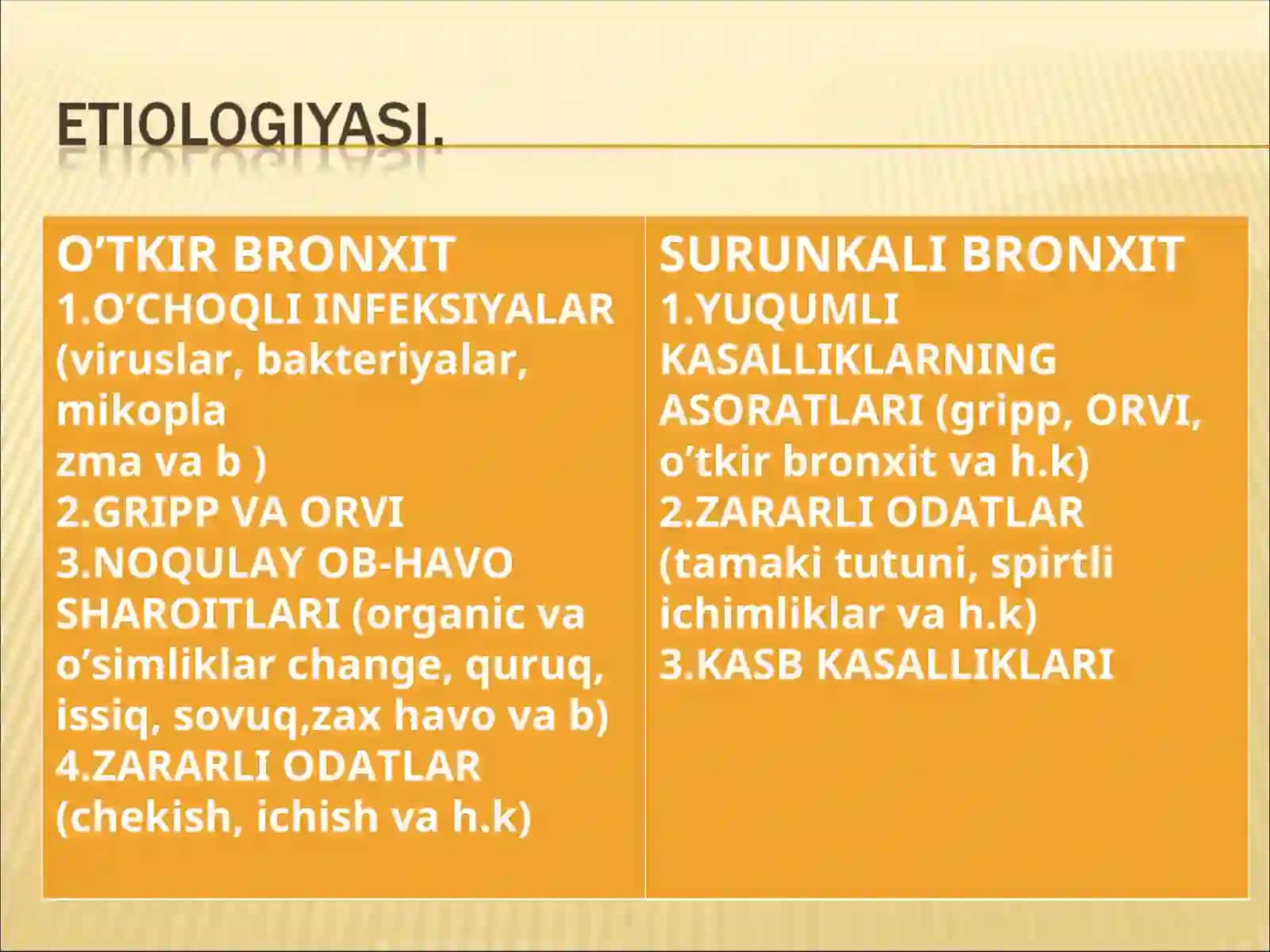 O’TKIR BRONXIT | SURUNKALI BRONXIT 3
