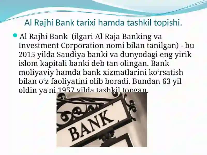 Al Rajhi Bank – Saudiya Arabistoni Islom banki 3