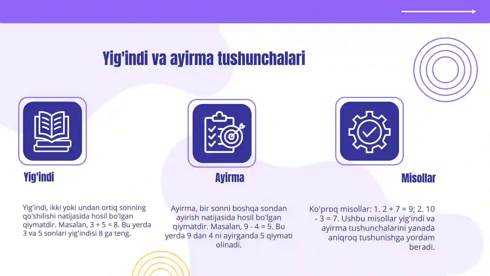 Nomanfiy butun sonlar to'plamini tuzishdagi har xil yondoshuvlar. yig'indi va ayirmaning tarifi, mavjudligi va yagonaligi 3
