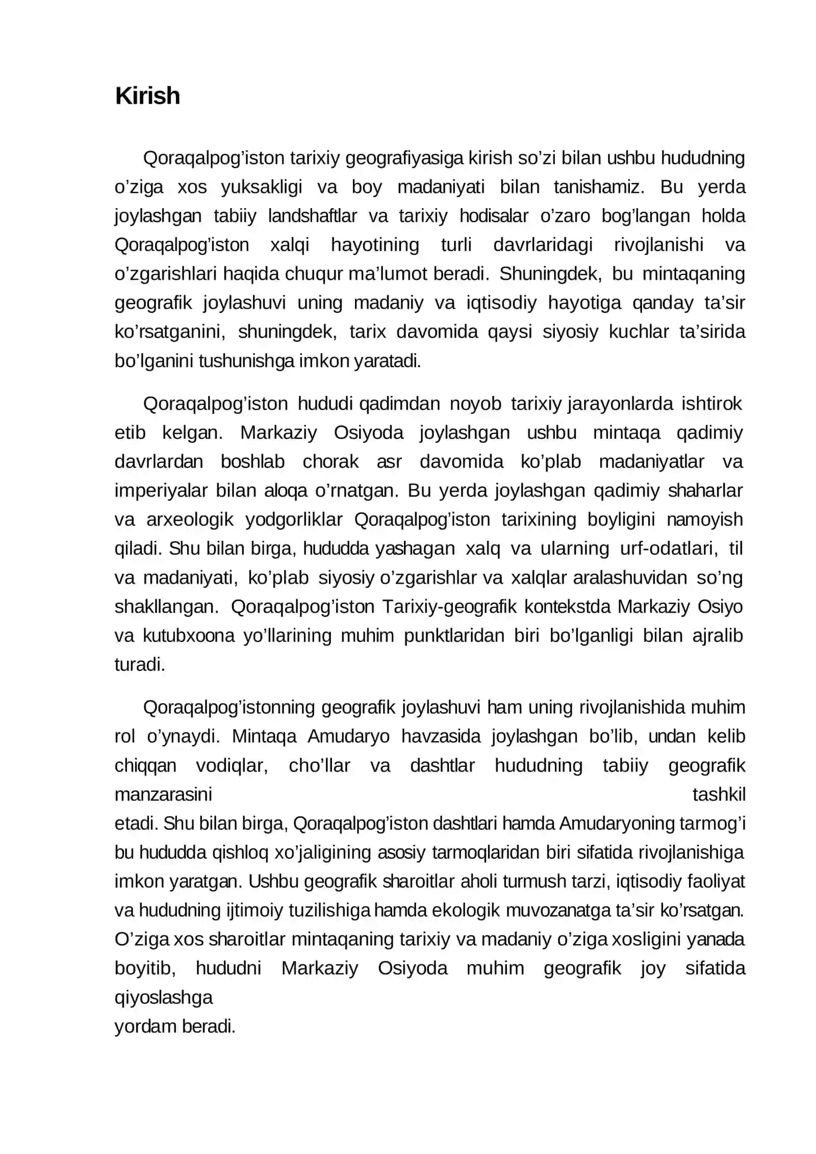 Qoraqalpog’iston tarixiy geografiyasi 3