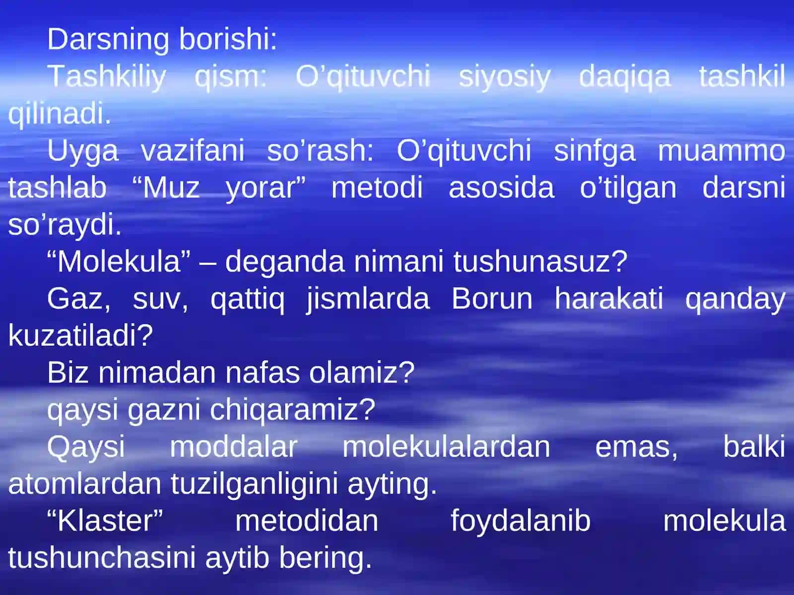 Modda miqdori va Molyar massa 3