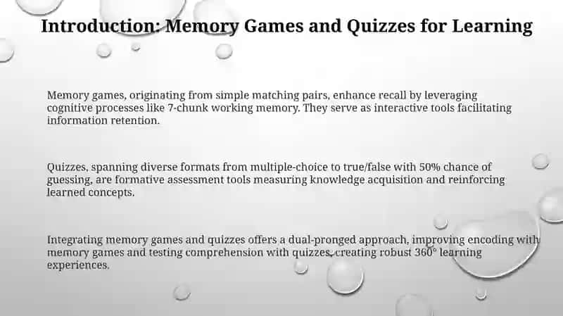 Unlocking Learning: Memory Games & Quizzes 3