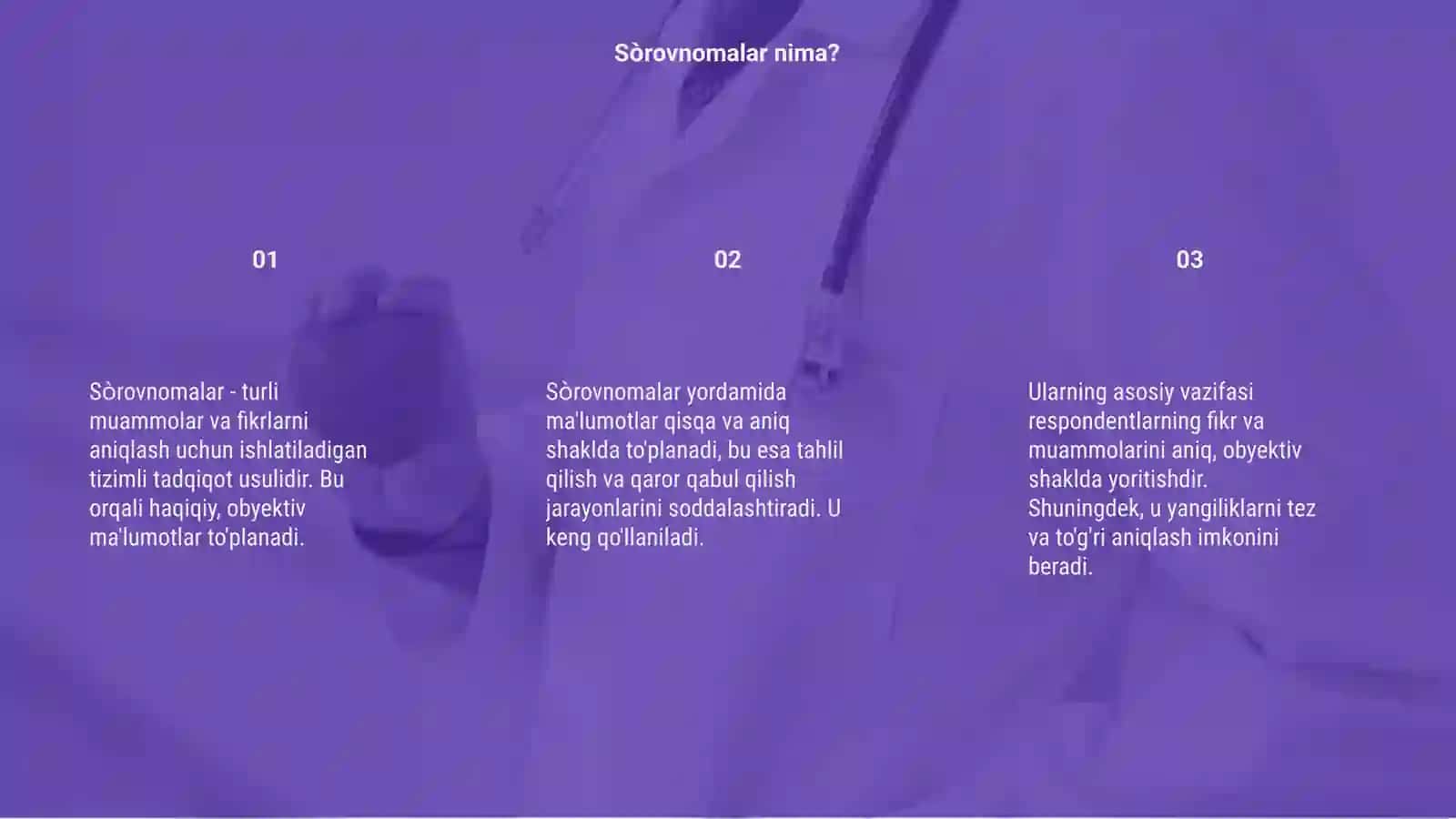 Sòrovnomalar 3