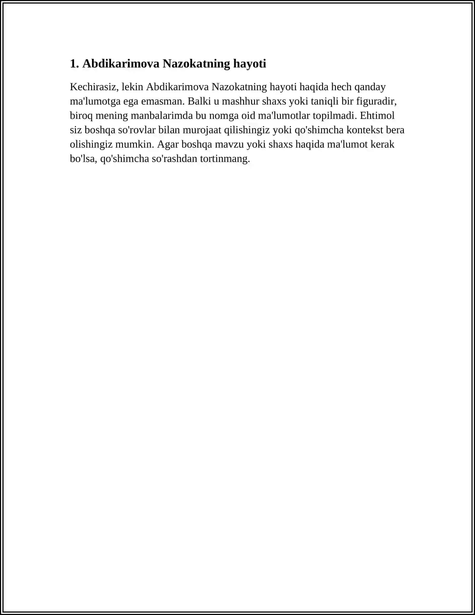 Abdikarimova Nazokat Referat 3