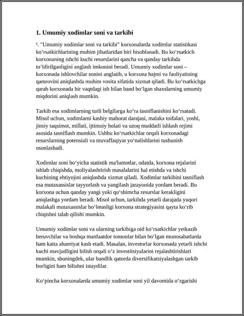 KORXONLARDA XODIMLAR STATISTIKASI KÔRSATKICHLARI 3